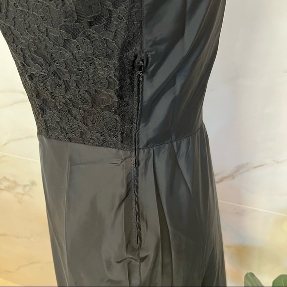 VINTAGE 50's Black Lace Slip Dress Lingerie by Barbizon Luxury - Picture 4 of 13